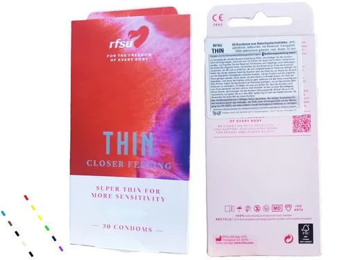 ♥ 30 RFSU Kondome Thin extra dünn 53mm Condome