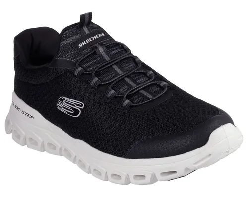 Skechers GLIDE-STEP Slip-On Sneaker - Sportlicher Freizeitschuh in Schwarz (Größe 41 EU) - Bequemer Slip-On Sneaker aus atmungsaktivem Mesh mit gepolsterter Innensohle und Dämpfungstechnologie. Ideal für entspannte Freizeitaktivitäten.
