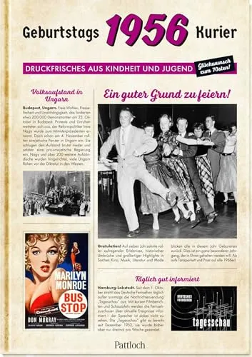 – Geburtstagskurier: Druckfrisches aus Kindheit und Jugend | Zum 70. Geburtstag (Geburtstags-Zeitung) 1956