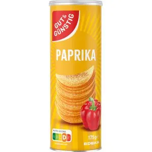 GutundGünstig Chips Stapelchips Paprika, 175 g