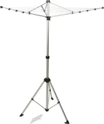 Bo-Camp Compact Wäschespinne, 145x106cm, Grau/Silber