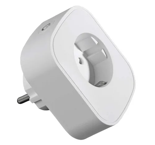 casa NOVA WLAN-Steckdose WiFi-Smartsteckdose, Weiß, Kunststoff, Ein-/Ausschalter, für Sprachsteuerung