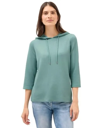 CECIIL Damen Hoodie in Jewel Grün, Gr. L in grün von CECIL