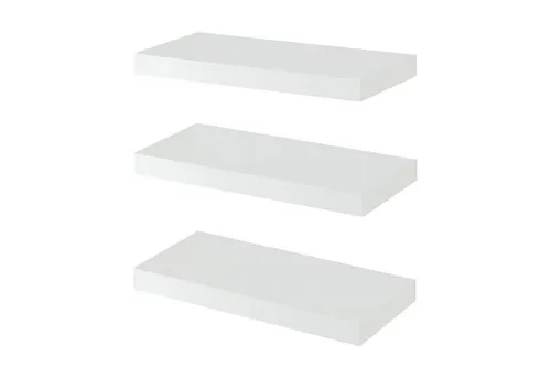 en.casa Wandregal, »Stranda« 40 x 17 x 4 cm Weiß