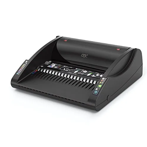 GBC Bindegerät CombBind C200E - Effizientes Bindegerät für bis zu 330 Seiten, mit einfacher Benutzerführung und präziser Ausrichtungsanzeige für perfektes Lochen. Ideal für Büroarbeiten.