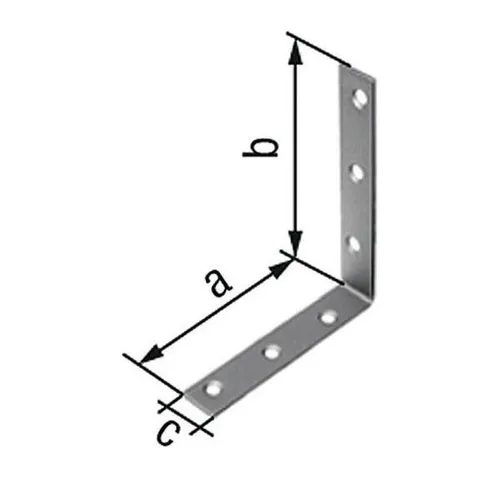 GAH Alberts Stuhlwinkel 75 x 75 mm aus Edelstahl