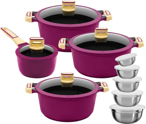 KING Topf-Set 18-tlg. aus Aluminiumguss