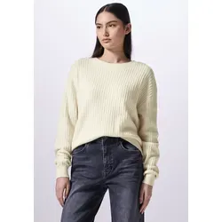 Stylischer Sweater mit Struktur - Damen Pullover mit Rundhalsausschnitt, Langarm und modernem Strukturmuster – perfekt für komfortable Looks und vielseitige Outfits.