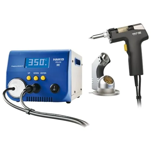 Hakko Entlötstation FR-410 FR 410-70 Leistungsaufnahme: 190 W/Temperaturbereich: 330-450 °C/Temperaturstabilität: +/-5 °C/Unterdruck: 80 kPa/Saugleistung: 15 l/min