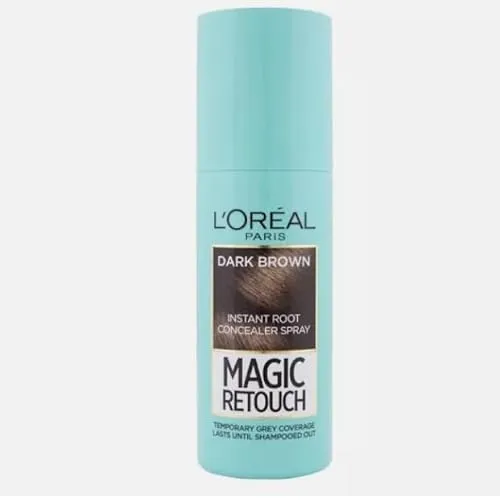 L'Oreal LOREAL PARIS MAGIC RETOUCH SPRAY 2 DARK BROWN, 100% Covered Grey Hair