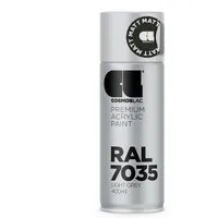 COSMOS LAC Acryllack Sprühdose in Vielen RAL Farbtönen  400ml Spraydose Perfekt für DIY Upcycling  RAL 7035 Hellgrau Matt