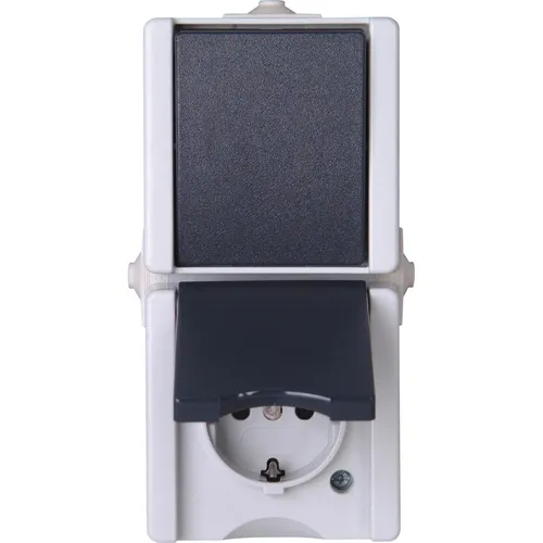 Kopp Steckdose-Wechselschalter proAQA Aufputz 139356003