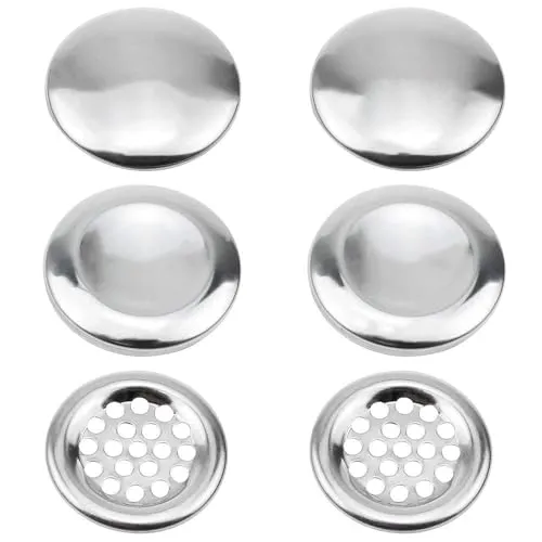 stück Waschbecken Überlauf Abdeckung Edelstahl Badewannen Überlauf Berlauf 3 Stile Badewannenüberlauf Abdeckung 22mm-25mm für Badezimmer Küche Silber 9