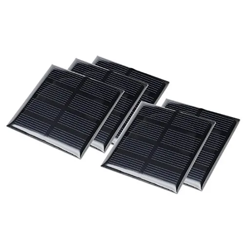 sourcing map 5 Stk 2V 160 mA Poly Mini Solarzelle Panel-Modul Selberbasteln für Telefon Ladegerät DE