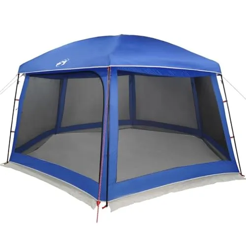 vidaXL Poolzelt Azurblau mit abnehmbarem Überzelt