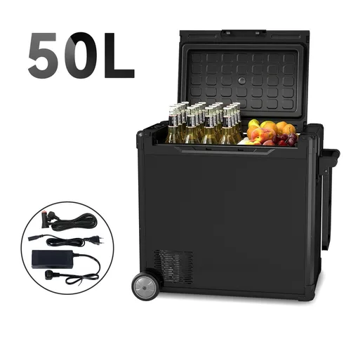 Puluomis Kompressor Kühlbox 50L – Tragbare Kühl-Gefrierkombination für Camping