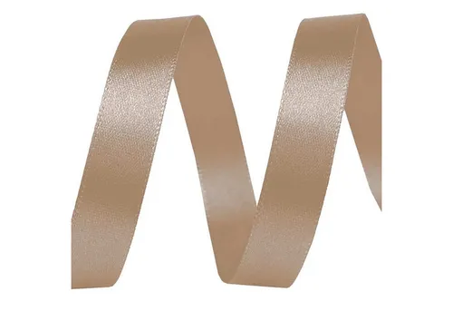 maDDma Geschenkband 5m Satinband 10mm breit Geschenkband Dekoband Schleifen Farbwahl, dunkelbeige