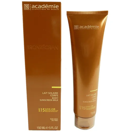 Academie Paris Bronzecran Body Sunscreen Milk SPF 15 Sonnen Milch Pflege 150ml