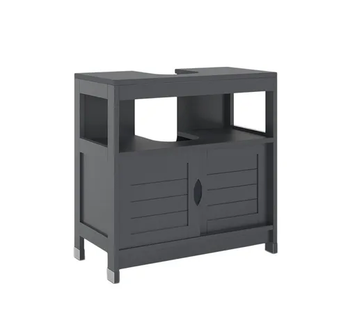 Vicco Waschbeckenunterschrank Vilda, Grau, 60 x 60 cm - Waschbeckenunterschrank mit elegantem Design, bietet praktischen Stauraum für Ihr Badezimmer und verleiht jedem Raum einen Hauch von Stil.