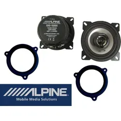 Alpine Lautsprecher System Set für BMW X5 E70 (2006-2013) - KFZ-Lautsprecherboxen, komplettes Set mit Adaptern für einfachen Einbau und kraftvollem Klang durch Neodym-Magnete und Titanium Hochtöner.