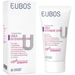 Eubos Dry Skin Urea 5% Handcreme - Handpflege für sehr trockene Haut, 75 ml, mit 5% Urea für intensive Feuchtigkeitsversorgung und Schutz vor Austrocknung.