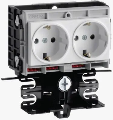 tehalit Geräteträger-Technikteil Steckdose 2-fach von Hager