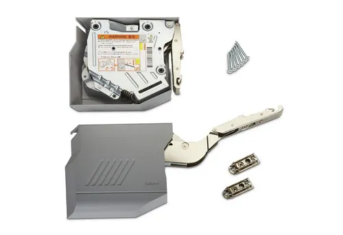 blum Möbelbeschlag Komplettset Aventos HK-S für Tip-On Klappenbeschlag grau, inkl. Abdeckkappen