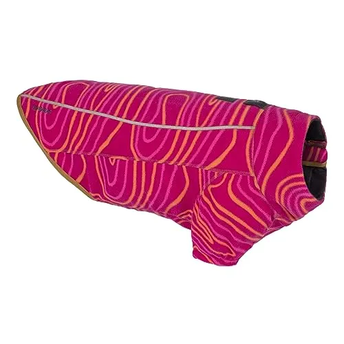 Ruffwear Climate Changer Fleece Hundemantel - Größe XS, pink - Hundemantel aus leichtem, atmungsaktivem Fleece, ideal für kalte Tage, mit praktischem seitlichem Reißverschluss für einfachen An- und Ausziehen.