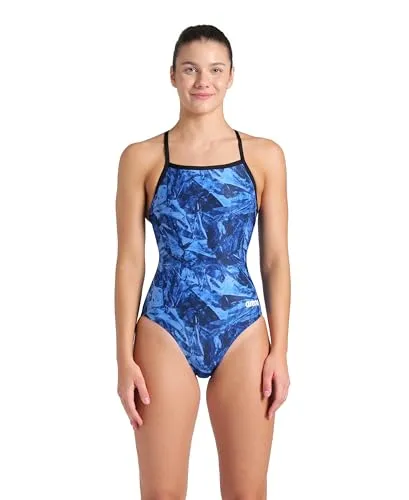 Arena Damen Performance Badeanzug mit Crackle Print von Arena
