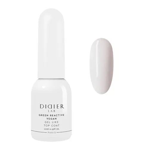Didier Lab - Premium Top Coat - Veganer Nagellack Schnelltrocknend - Überlack für Nägel - Klassischer Maniküre Ohne UV Licht - Hema Free Lack - Natürliche Inhaltsstoffe - Nagellack Langanhaltend 10ml