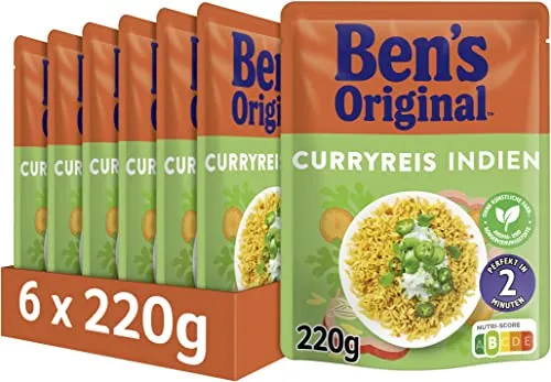 BEN'S ORIGINAL™ Express Reis Curry 6 x 220g von Ben's Original