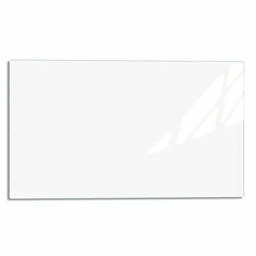 Herdabdeckplatten Ceranfeldabdeckung Spritzschutz Glas 80x52cm Weiß