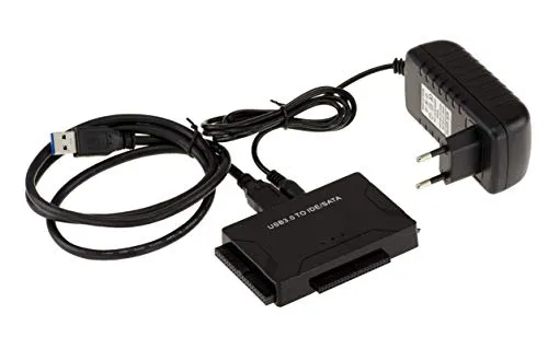KALEA-INFORMATIQUE Adapterkonverter für Festplatten IDE 40 44 und SATA 2.5 3.5 zu USB 3.0, unterstützt 3 Laufwerke gleichzeitig (USB3 5G).