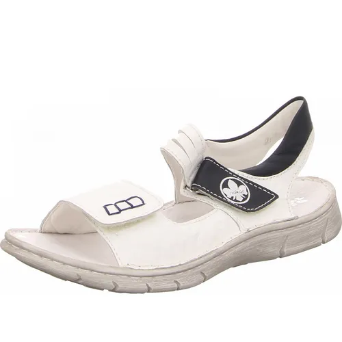 Rieker Damen Sandalen 23731-36, 23731-37, 23731-38, 23731-39, 23731-40, 23731-41, 23731-42 RIE-V0852 weiss 36