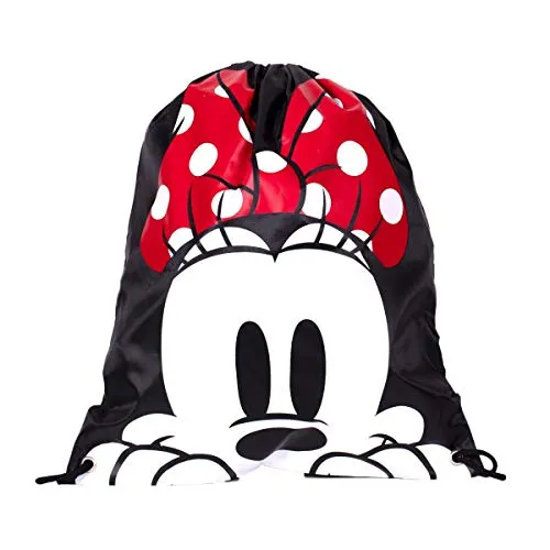 Disney minnie mouse gesicht rucksacktasche, schwarz