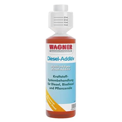Wagner Diesel Additiv 250ml - Universeller Systemreiniger für Dieselkraftstoffe - Effektives Dieselkraftstoffadditiv zur Reinigung von Einspritzanlagen und Tanks, schützt vor Korrosion und Diesel-Pest. Ideal für alle 2- und 4-Takt Dieselmotoren.