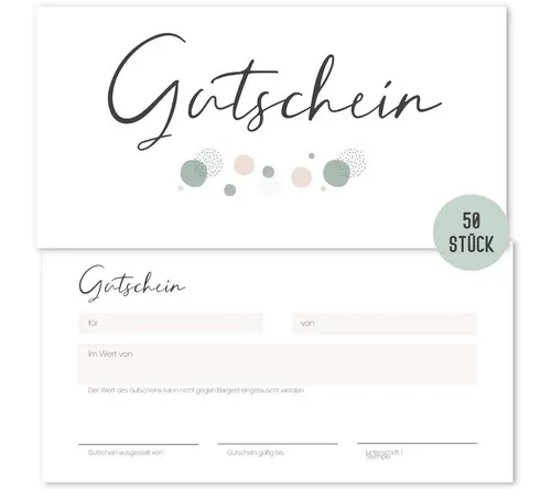 Geschenkgutscheine von Things of Happiness