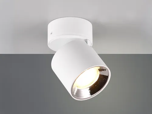 LED Deckenstrahler GUAYANA Weiß matt 1 flammig - Moderner LED Deckenstrahler für gezielte Lichtakzente. Mit nur 12 cm Höhe und schwenkbarem Spot ideal für Flur, Wohnzimmer oder Schlafzimmer. Inklusive dimmbarem GU10 Leuchtmittel für individuelle Helligkeitseinstellungen.