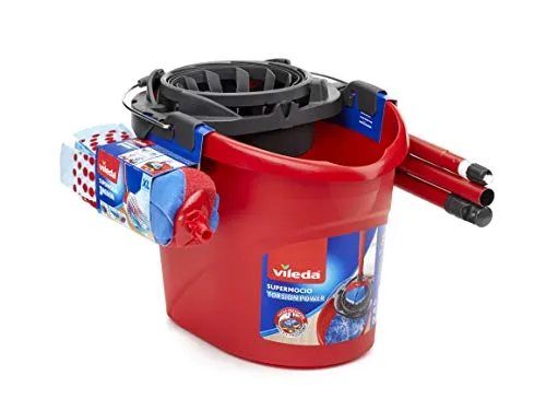 Vileda SuperMocio 3 Action Komplett Set - Das Vileda SuperMocio Set bietet eine effektive Reinigung mit innovativer 3-Action-Technologie. Ideal für schnelle und gründliche Bodenpflege in jedem Zuhause.