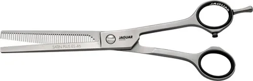 Jaguar Satin Plus ES 6.5 Mod.46Z. Haarschneider - Klassischer Haarschneider mit 40/46 Effilierzähnen und feinster Prismenverzahnung für präzise Schnitte und ein sanftes Gefühl beim Schneiden.