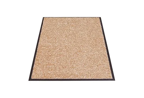 Miltex Schmutzfangmatte Beige 91 x 150 cm - Fussmatte für Innenbereiche, nimmt Schmutz und Feuchtigkeit effektiv auf, bis zu 4 l Wasser/m², waschmaschinenfest bis 30°C, UV-beständig und in vielen Farben erhältlich.