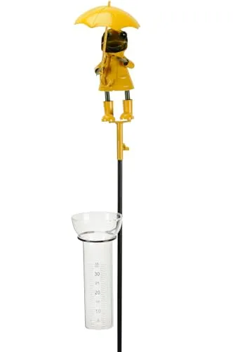 itsisa Regenmesser Gartenstecker Frosch mit Regenschirm von itsisa