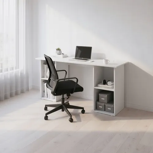 Borchardt Möbel Schreibtisch Kai in weiß von Borchardt Möbel