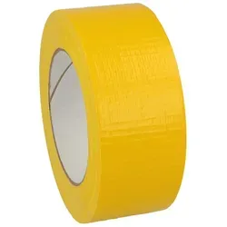 Tecuro - Gewebeband 518, 140 My, Pe-beschichtetes Gewebe, Gelb 48 Mm X 50 M