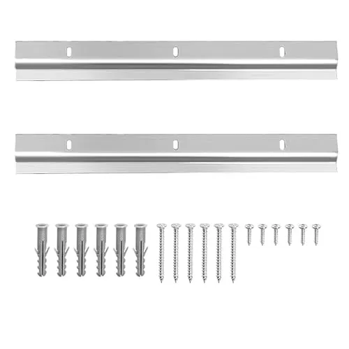 Stück Z Klemmen Zum Aufhängen,30cm Bilderaufhänger Ineinandergreifende,Ineinandergreifende Halterung,Z-Stange Fotorahmen-Hakenhalterung,Mit Schrauben,Geeignet für Spiegel, Bilderrahmen,usw. 2