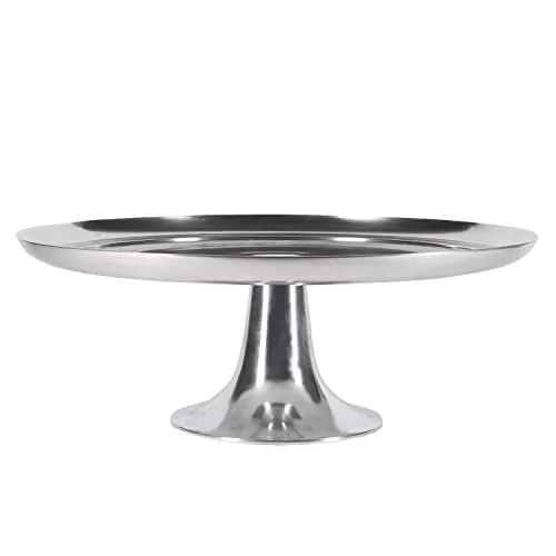 Home4Living Dekoschale Ø 52cm - Elegante Blumenschale aus poliertem Aluminium - Moderne Dekoschale aus schwerem, poliertem Aluminium mit erhöhtem Standfuß. Ideal als Deko-Highlight für jeden Raum oder Gastronomiebetrieb. Pflegeleicht und stabil, verleiht sie jedem Ambiente einen Hauch von Luxus.