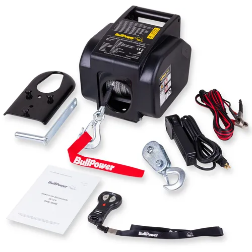 Mobile Seilwinde Bootswinde Elektrische Offroad Motorwinde 12V 3500lbs - 1588kg