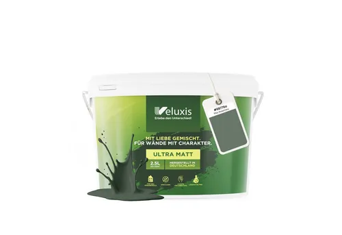 Veluxis Wandfarbe Universal - Elegante matte Innenfarbe für stilvolle Räume. Tropfarm, geruchsarm und einfach aufzutragen – ideal für DIY-Projekte und kreative Raumgestaltungen. Qualität „Made in Germany“.