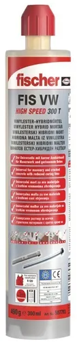 fischer 507793 Hochleistungsmörtel FIS VW 300 T - Kleber & Mörtel für Fußböden: Sicherer, schnell aushärtender Hochleistungsmörtel für schwere Lasten in verschiedenen Baustoffen – ideal für Innen- und Außenmontagen.
