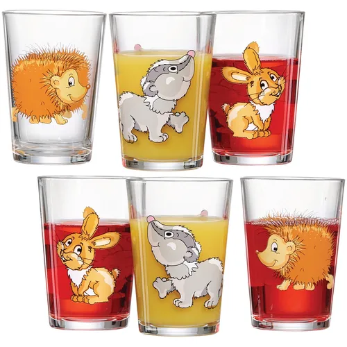 Ritzenhoff & Breker Kindergläser-Set Waldtiere | 6-teilig | 205 ml